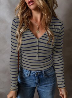 Foto 4 | Foto 4 | Blusa Acanalada De Punto Casual Y Elegante Acelit Para Mujer, Color Gris L - Venta Internacional.