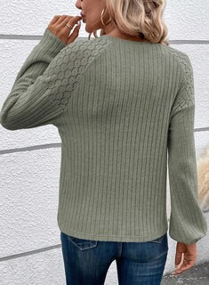 Foto 4 | Foto 4 | Jersey Acelit Para Mujer, Talla Grande, Verde Con Detalle De Encaje, 2xl - Venta Internacional.