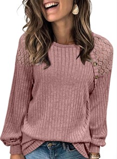 Foto 2 | Foto 2 | Jersey Acelit Para Mujer, Talla Grande, Túnica, Detalle De Botones, Color Morado - Venta Internacional.