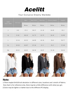 Foto 6 | Foto 6 | Top Acelit De Otoño Para Mujer, Cuello En V, Cuello En V, Marrón - Venta Internacional.