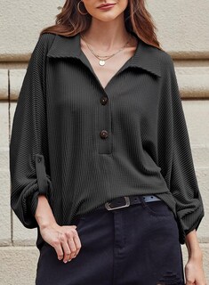 Foto 2 | Foto 2 | Túnicas Elegantes, Casuales, Con Botones, Manga Larga, Para Mujer - Venta Internacional.