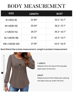 Foto 6 | Foto 6 | Camisa Zesica De Manga Larga Para Mujer, Color Gris Café, Talla Xl - Venta Internacional.