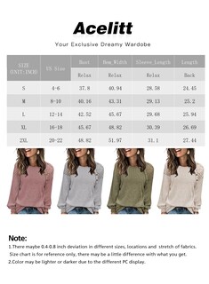 Foto 6 | Foto 6 | Jersey Acelit Para Mujer, Talla Grande, Túnica Azul, Manga Larga, 2xl - Venta Internacional.