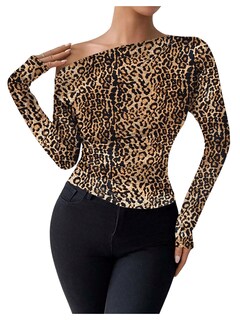 Foto 1 | Foto 1 | Camiseta Floerns Con Estampado De Mármol Plisado Para Mujer, Talla S - Venta Internacional.