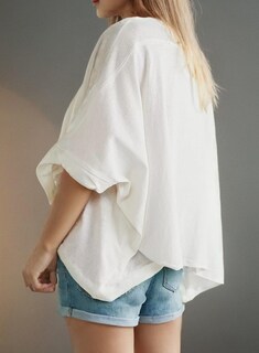 Foto 5 | Foto 5 | Tops Dokotoo Summer Para Mujer, Talla Grande, Manga Corta, Color Blanco - Venta Internacional.