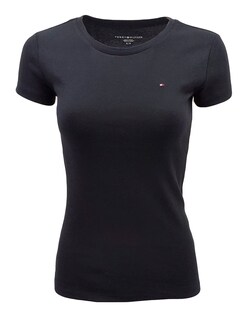 Foto 1 | Foto 1 | Camiseta Tommy Hilfiger New Line Con Cuello Redondo Para Mujer, Color Negro, Talla Xl - Venta Internacional.