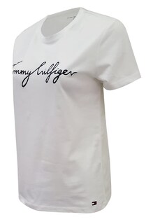 Foto 1 | Foto 1 | Camiseta Tommy Hilfiger New Line Con Cuello Redondo Para Mujer Blanca Xxl - Venta Internacional.