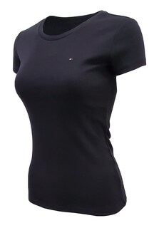 Foto 3 | Foto 3 | Camiseta Tommy Hilfiger Para Mujer Con Cuello Redondo Y Logotipo, Color Negro, Talla M - Venta Internacional.
