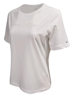 Foto 3 | Foto 3 | Camiseta Tommy Hilfiger Line Con Cuello Redondo Para Mujer Blanca Xl - Venta Internacional.