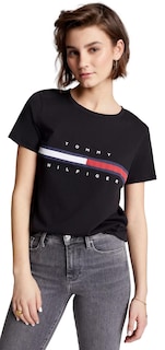 Foto 1 | Foto 1 | Camiseta Tommy Hilfiger Negra para Mujer - Venta Internacional