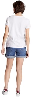 Foto 4 | Foto 4 | Camiseta Tommy Hilfiger Regular Blanca para Mujer - Venta Internacional