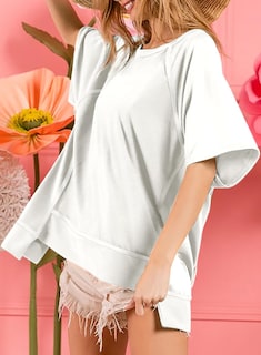 Foto 4 | Foto 4 | Camiseta Dokotoo Oversized Para Mujer, Blanca, Casual, Moda 2025 - Venta Internacional.