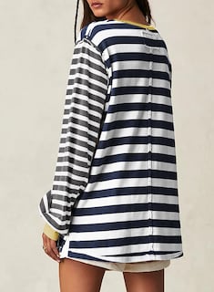 Foto 2 | Foto 2 | Camiseta Blencot Para Mujer, Talla Extragrande, Patchwork, Otoño, 2xl, Blanca - Venta Internacional.