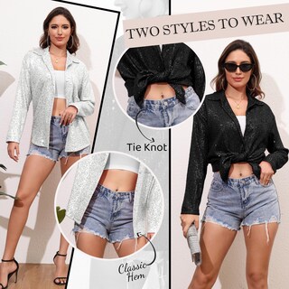 Foto 4 | Foto 4 | Top con Lentejuelas Zando Royal Azul para Mujer- Venta Internacional