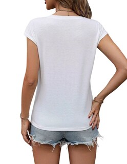Foto 3 | Foto 3 | Camiseta Marinity Manga Corta Cuello en V