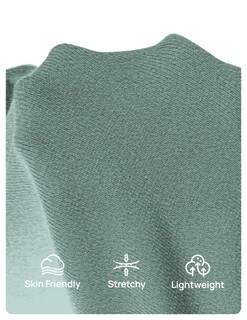 Foto 6 | Foto 6 | Camisa Zesica De Manga Larga De Punto Acanalado Con Hombros Descubiertos Para Mujer, Color Menta - Venta Internacional.