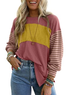 Foto 1 | Foto 1 | Tops Dokotoo 2024 Spring Para Mujer, Manga Larga, Color Rojo Mineral - Venta Internacional.