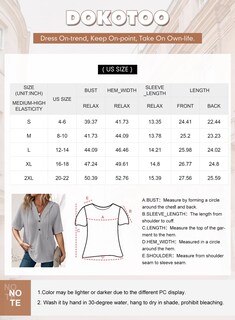 Foto 6 | Foto 6 | Tops Dokotoo De Punto Gofrado Para Mujer, Manga Corta, Azul Beau - Venta Internacional.