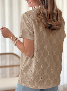 Foto 4 | Foto 4 | Top Tipo Túnica Dokotoo Para Mujer, Manga Corta, Verano, Bordado Con Ojales - Venta Internacional.