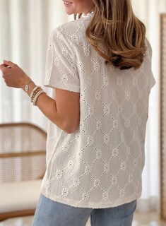 Foto 4 | Foto 4 | Camiseta Tipo Túnica Dokotoo Para Mujer, Manga Corta, Manga Corta, Color Blanco, Talla Xl - Venta Internacional.