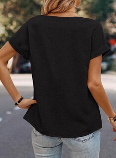 Foto 3 | Foto 3 | Tops Dokotoo Para Mujer, Elegantes E Informales, Cuello Redondo, Manga Corta - Venta Internacional.