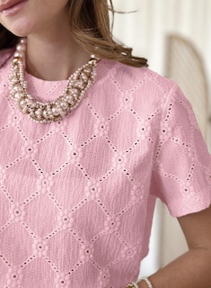 Foto 6 | Foto 6 | Top Tipo Túnica Dokotoo Para Mujer, Manga Corta, Verano, Bordado Con Ojales - Venta Internacional.