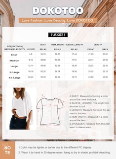 Foto 6 | Foto 6 | Tops De Verano Dokotoo Para Mujer, Moda, Cuello En V, Negro, M - Venta Internacional.