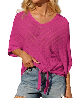 Foto 1 | Foto 1 | Camiseta Tipo Túnica Grace Karin Para Mujer, Manga 3/4, Manga 3/4, Rosa Y Roja, Talla M - Venta Internacional.