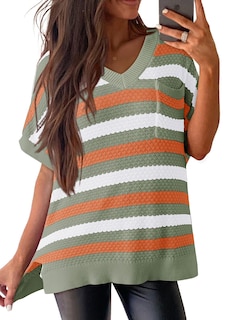 Foto 3 | Foto 3 | Tops De Moda Dokotoo Para Mujer, Manga Corta, Naranja, Talla M - Venta Internacional.
