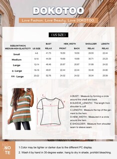 Foto 6 | Foto 6 | Blusa Tipo Túnica Dokotoo Para Mujer, Cuello En V, Manga Corta, Naranja - Venta Internacional.