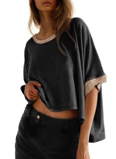 Foto 1 | Foto 1 | Tops Dokotoo, Talla Grande, Verano, Cuello Redondo, Manga Corta, Talla 2025 - Venta Internacional.