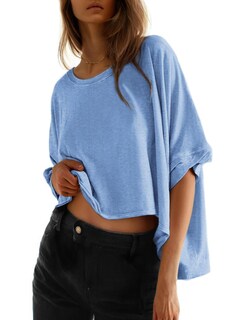 Foto 1 | Foto 1 | Camisa Dokotoo Summer Para Mujer, Talla Grande, Color Azul Oscuro - Venta Internacional.
