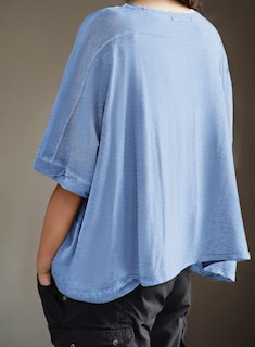 Foto 5 | Foto 5 | Camisa Dokotoo Summer Para Mujer, Talla Grande, Color Azul Oscuro - Venta Internacional.