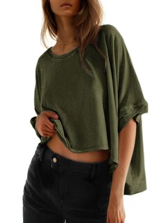 Foto 1 | Foto 1 | Camisa Dokotoo Summer Para Mujer, Talla Grande, Color Verde Musgo - Venta Internacional.