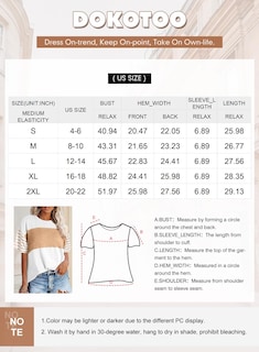 Foto 6 | Foto 6 | Camiseta Dokotoo Para Mujer Con Bloques De Color Rosa Fresa, Talla Grande - Venta Internacional.