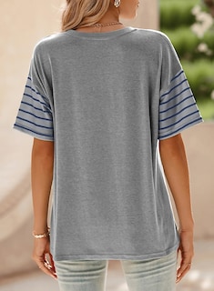 Foto 5 | Foto 5 | Camisetas Extragrandes Para Mujer, Verano 2025 Y Primavera, De Tops Dokotoo - Venta Internacional.