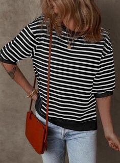 Foto 5 | Foto 5 | Blusas De Verano Dokotoo Para Mujer Con Mangas De Farol A Rayas - Venta Internacional.