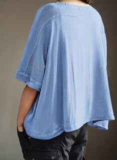Foto 5 | Foto 5 | Camisa Dokotoo Summer Para Mujer, Talla Grande, Color Azul Oscuro - Venta Internacional.
