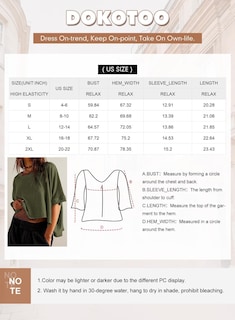 Foto 6 | Foto 6 | Camiseta Dokotoo Para Mujer, Verano 2025, Moderna, Casual - Venta Internacional.