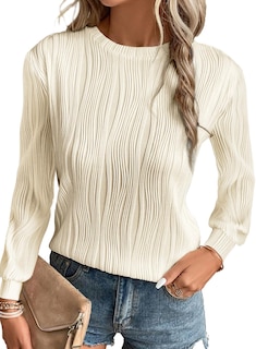 Foto 1 | Foto 1 | Vestido Tipo Camiseta Evaless Para Mujer, Manga Larga, Corte Holgado, Beige - Venta Internacional.