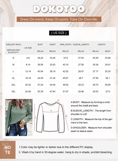Foto 6 | Foto 6 | Camisa De Manga Larga Dokotoo Spring Business Casual Para Mujer, Talla Grande - Venta Internacional.