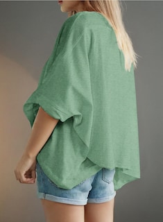 Foto 5 | Foto 5 | Camiseta Dokotoo Summer De Manga Corta Para Mujer, Talla Grande - Venta Internacional.