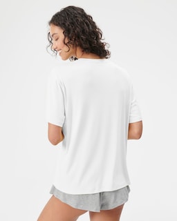 Foto 3 | Foto 3 | Camiseta Florence By Mills Cozy Crush Para Mujer Blanca - Venta Internacional.