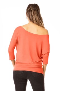 Foto 2 | Foto 2 | Camiseta Simlu Dolman Con Mangas 3/4 Y Hombros Descubiertos Y Cintura Con Bandas - Venta Internacional.