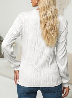 Foto 4 | Foto 4 | Vestido Tipo Camiseta Evaless Para Mujer, Manga Larga, Corte Holgado, Blanco - Venta Internacional.