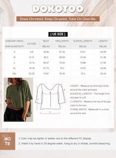 Foto 6 | Foto 6 | Camiseta Dokotoo Summer Para Mujer, Talla Grande, Top Corto - Venta Internacional.