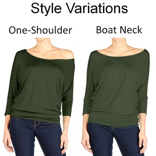 Foto 4 | Foto 4 | Top Simlu Dolman De Manga 3/4 Drapeado Con Cuello Redondo, Color Menta, Talla Xxl, Para Mujer - Venta Internacional.