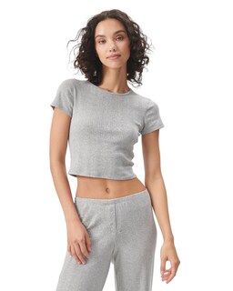 Foto 1 | Foto 1 | Camiseta Florence By Mills Cozy Crush Para Mujer, Color Gris Jaspeado - Venta Internacional.
