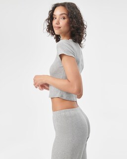 Foto 3 | Foto 3 | Camiseta Florence By Mills Cozy Crush Para Mujer, Color Gris Jaspeado - Venta Internacional.