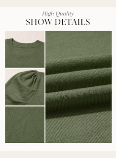 Foto 5 | Foto 5 | Top De Punto Dokotoo 2025 Manga Corta Y Abullonada Cuello Redondo Verde Para Mujer - Venta Internacional.